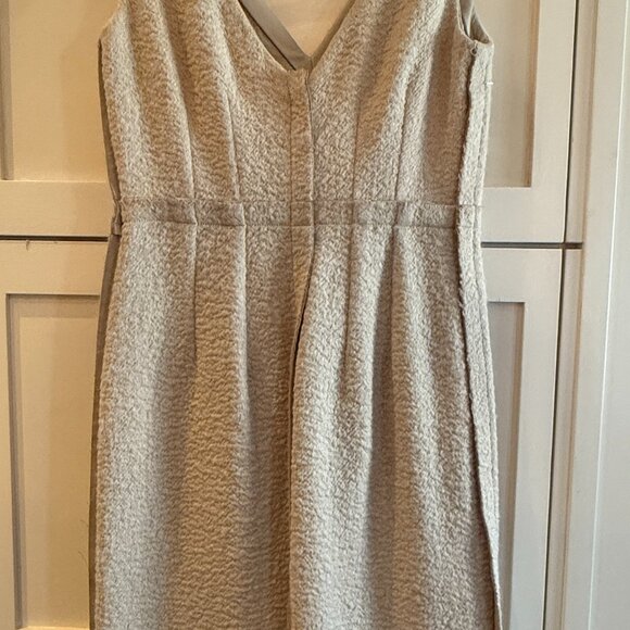 Calvin Klein Wool V-Neck Dress - Picture 6 of 6